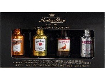 Anthon Berg 4 PC Chocolate Liqueur Bottles Gift Box - Wholesale